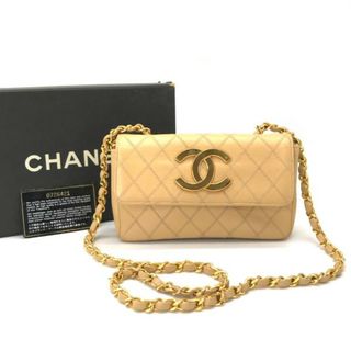 シャネル(CHANEL)の良品 CHANEL シャネル デカココマーク ビコローレ マトラッセ チェーン ショルダー バッグ ベージュ ｍ6499(ショルダーバッグ)