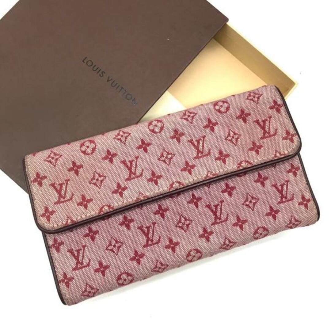 LOUIS VUITTON(ルイヴィトン)のLOUIS VUITTON ルイヴィトン モノグラム ミニ 三つ折り 長財布 ボルドー M6894 レディースのファッション小物(財布)の商品写真