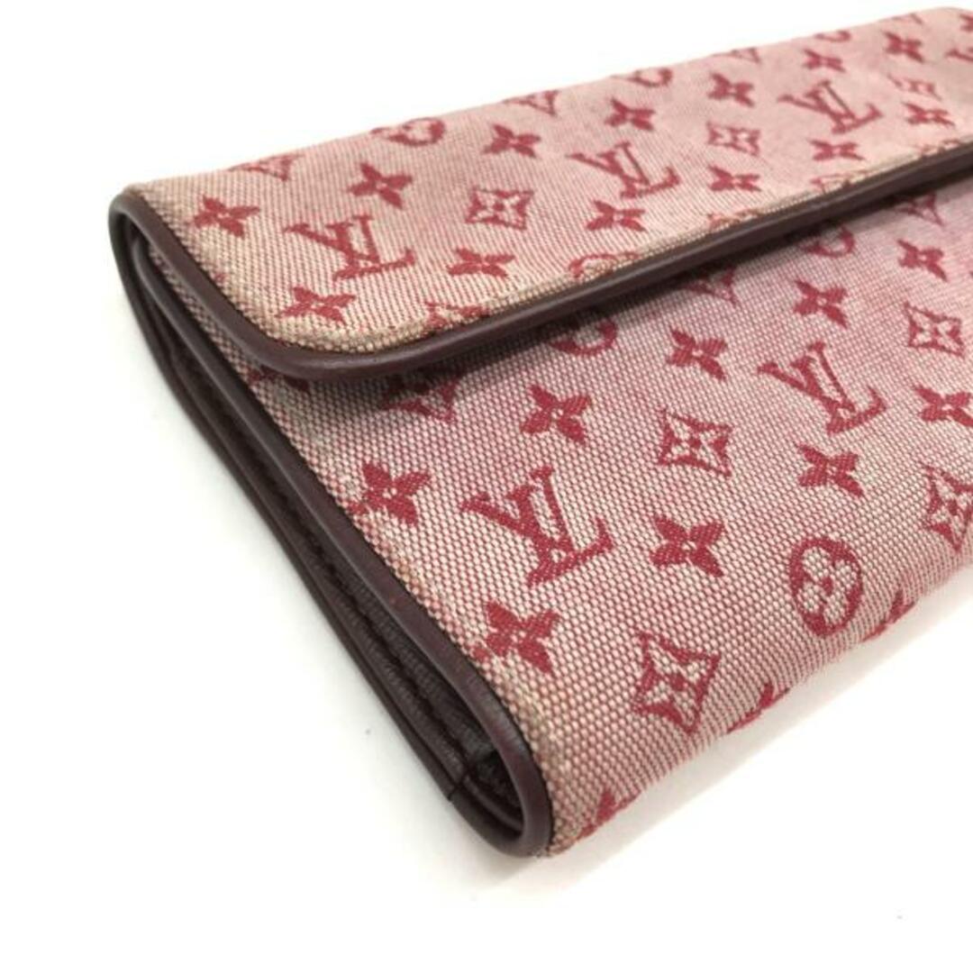 LOUIS VUITTON(ルイヴィトン)のLOUIS VUITTON ルイヴィトン モノグラム ミニ 三つ折り 長財布 ボルドー M6894 レディースのファッション小物(財布)の商品写真