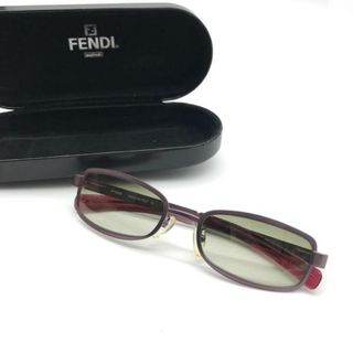 フェンディ(FENDI)の美品 FENDI フェンディ ロゴ サングラス パープル系 ｍ7684(サングラス/メガネ)