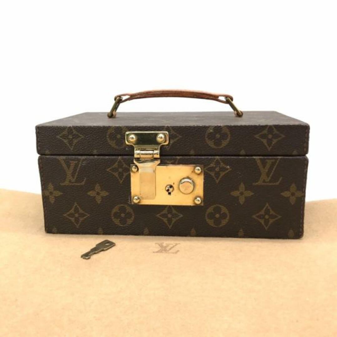 LOUIS VUITTON ヴィトン モノグラム ボワットアトゥー ミニ トランク ハンド バッグ 良品 M7762レディース