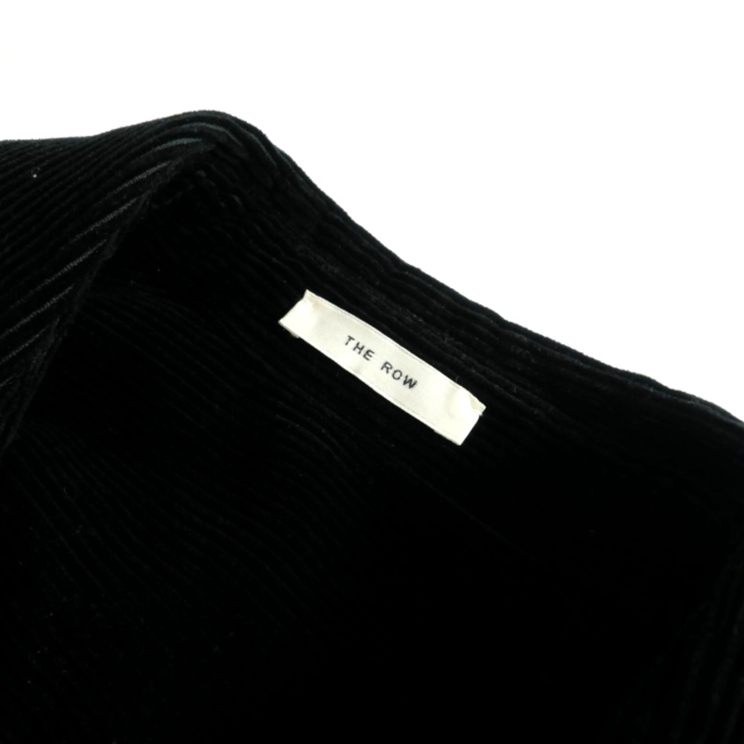 ザロウ THE ROW BETO ロングスリーブ コーデュロイシャツ M 黒79cm袖丈