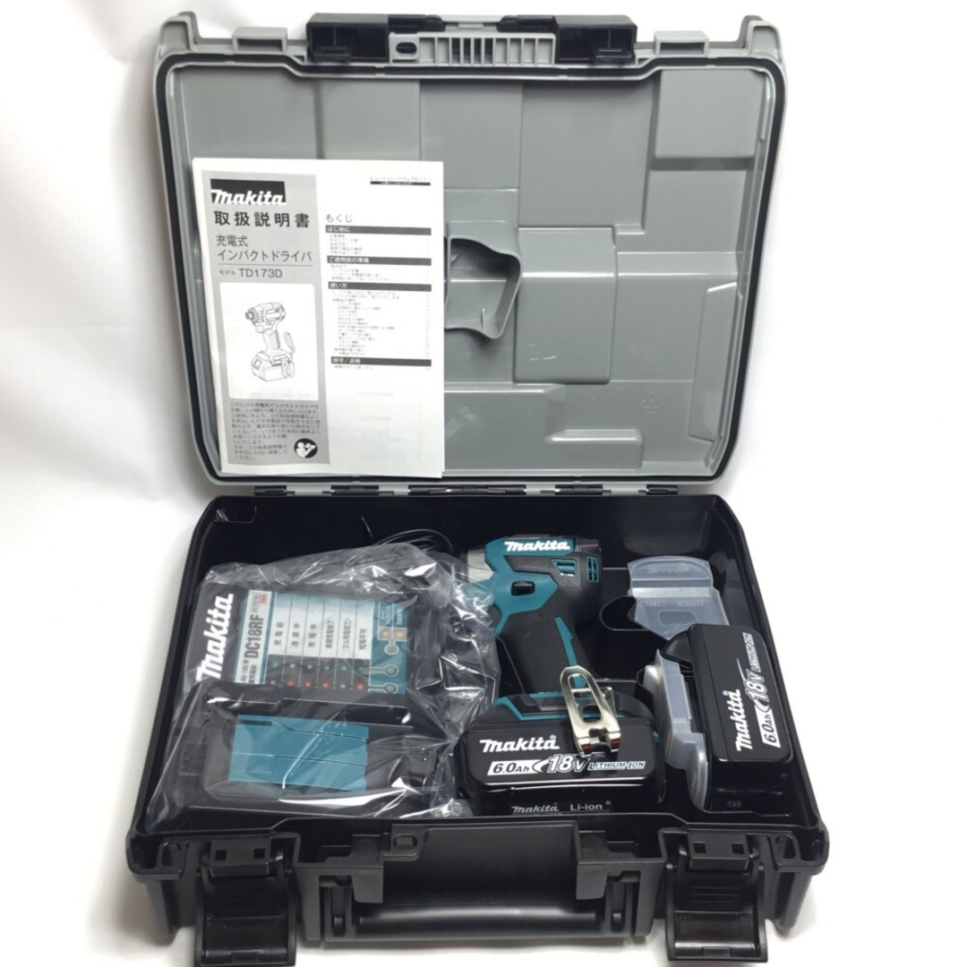 Makita(マキタ)のΘΘMAKITA マキタ インパクトドライバ 未使用品 付属品完備 ⑨ TD173DRGX ブルー その他のその他(その他)の商品写真