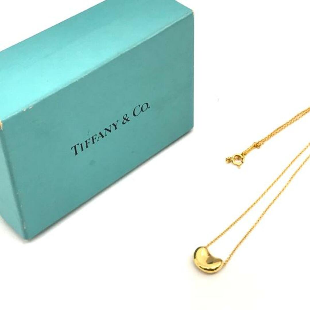 アクセサリーTIFFANY & Co. ティファニー エルサペレッティ ビーンズ ネックレス 2.6g ゴールド 超美品 M9635