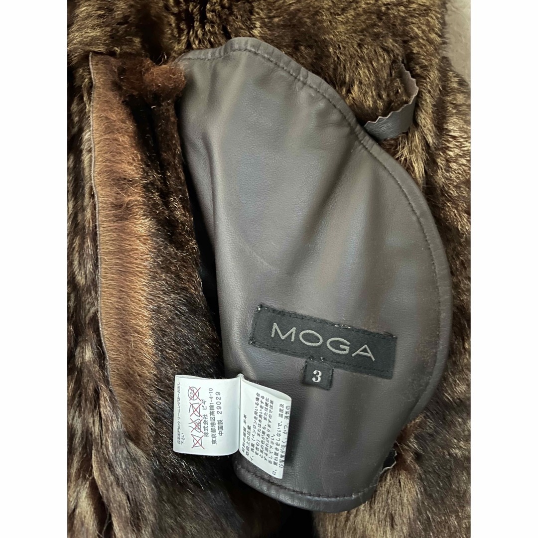 MOGA(モガ)のMOGAモガ購入★リアルファージャケット羊革サイズ3 レディースのジャケット/アウター(毛皮/ファーコート)の商品写真