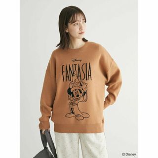 グリーンパークス(green parks)の【ブラウン】FANTASIA/ジャガードニットプルオーバー 24SS /Disney(ニット/セーター)