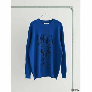 グリーンパークス(green parks)の【ネイビー】FANTASIA/ジャガードニットプルオーバー 24SS /Disney(ニット/セーター)