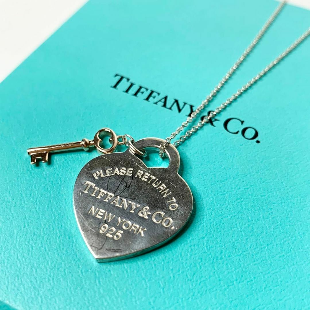 TIFFANY&Co. リターントゥ ハートタグ ネックレス キー メタルaz1ネックレス