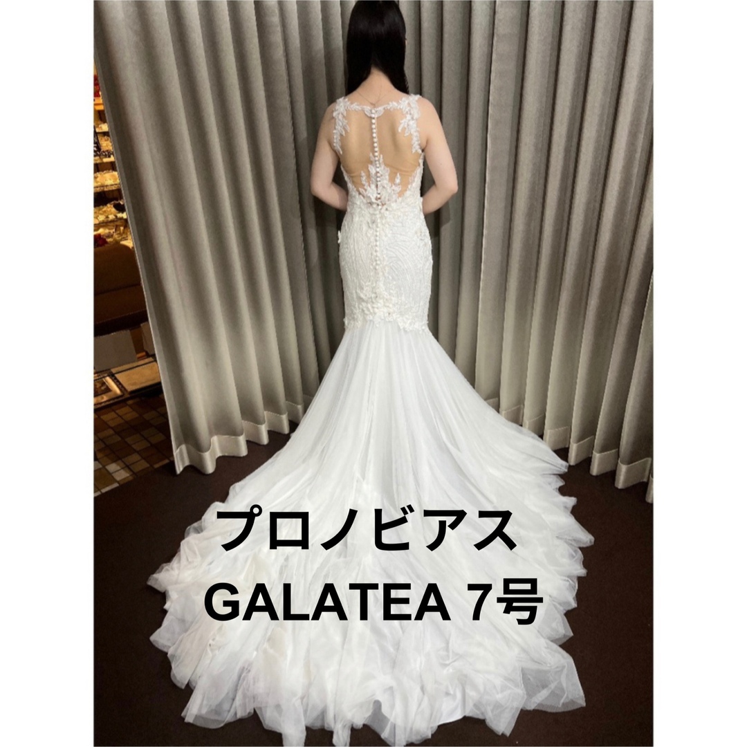 【美品】 Pronovias マーメイドドレス プロノビアス ウェディングドレス レディースのフォーマル/ドレス(ウェディングドレス)の商品写真