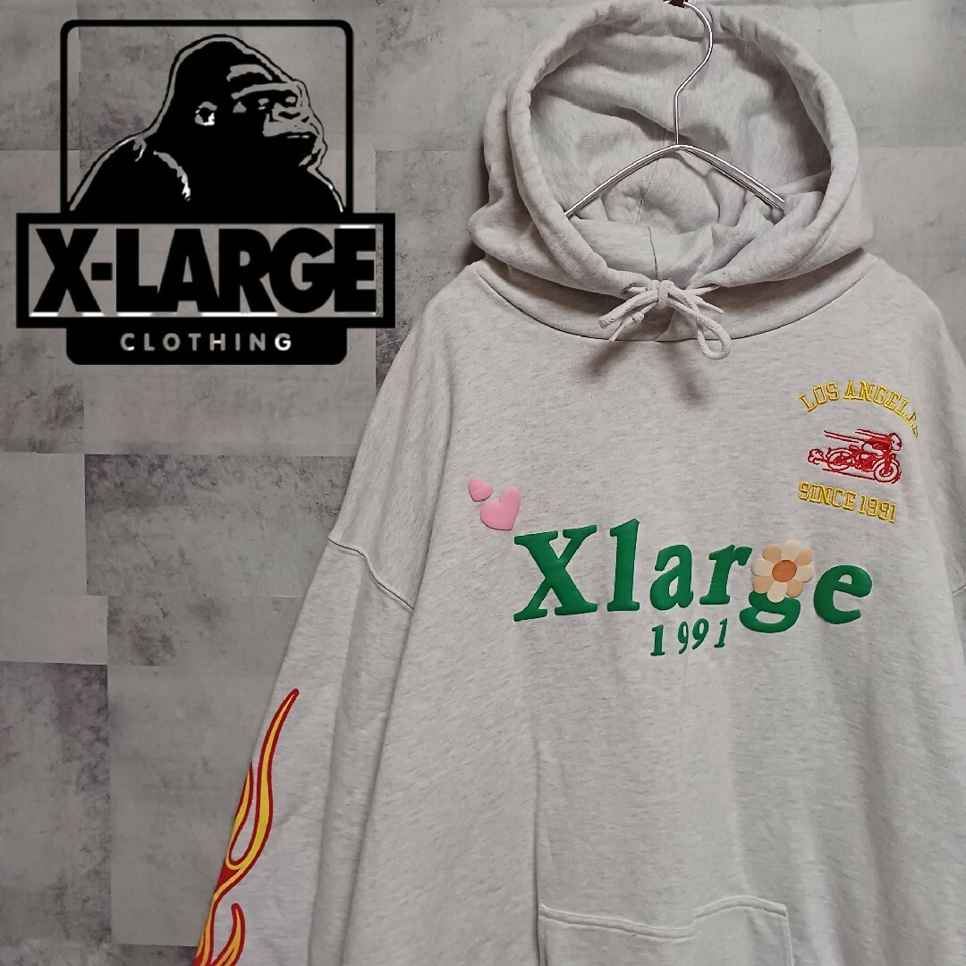 XLARGE(エクストララージ)の✨美品✨ XLARGE エクストララージ メンズ 裏起毛スウェットパーカーL メンズのトップス(パーカー)の商品写真