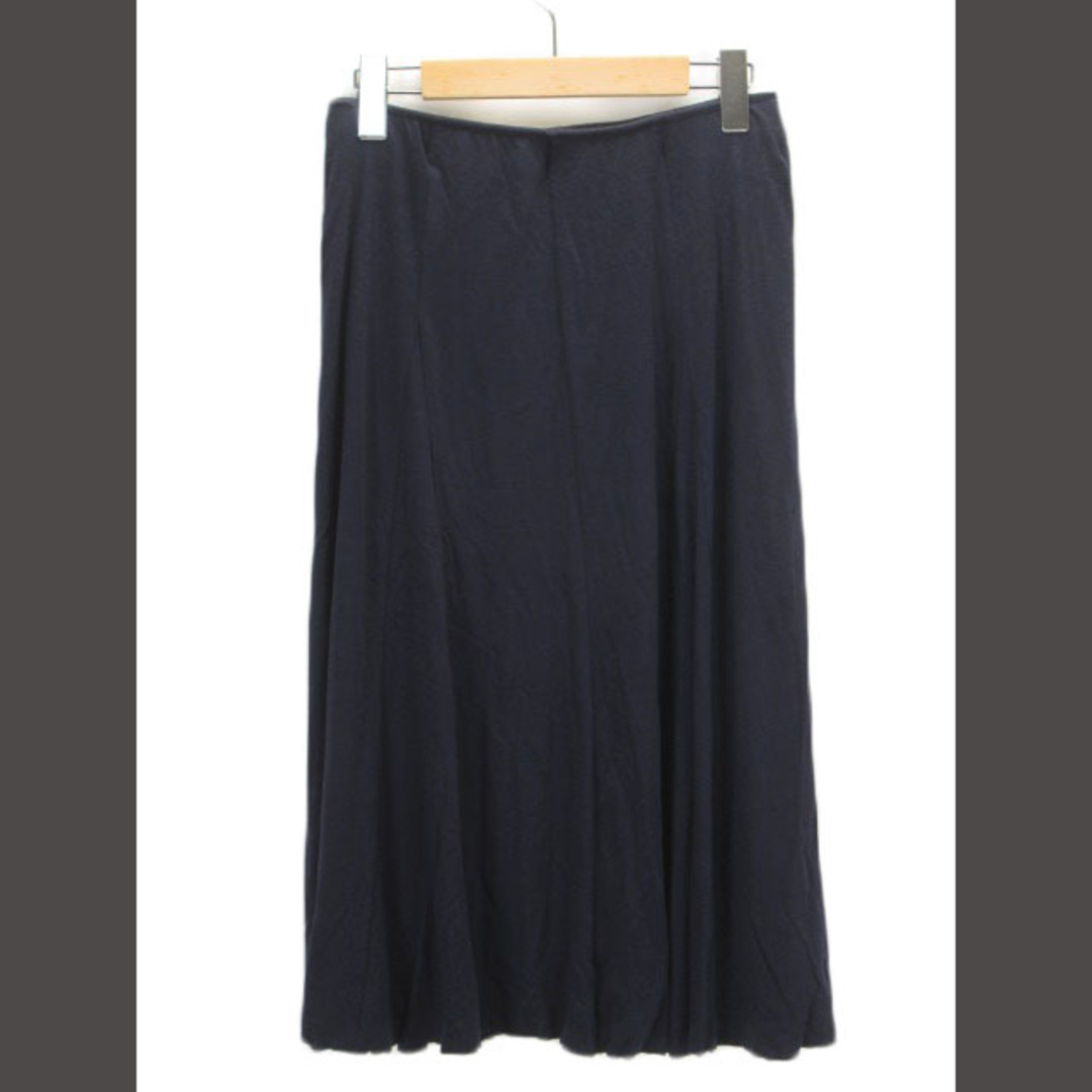 PLST(プラステ)のプラステ PLST スカート フレア ロング リヨセル コットン 2 紺  レディースのスカート(ロングスカート)の商品写真