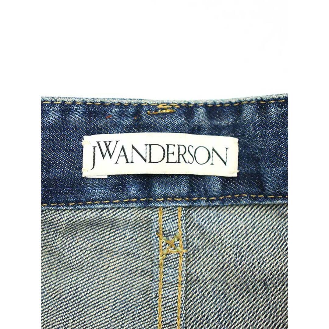 J.W.ANDERSON(ジェイダブリューアンダーソン)のJ.W.ANDERSON ジェイダブリュー アンダーソン 18SS フォールドフロントデニムパンツ インディゴブルー 44 メンズのパンツ(デニム/ジーンズ)の商品写真