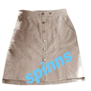 スピンズ(SPINNS)のspinns コーデュロイ風ミニスカート(ミニスカート)