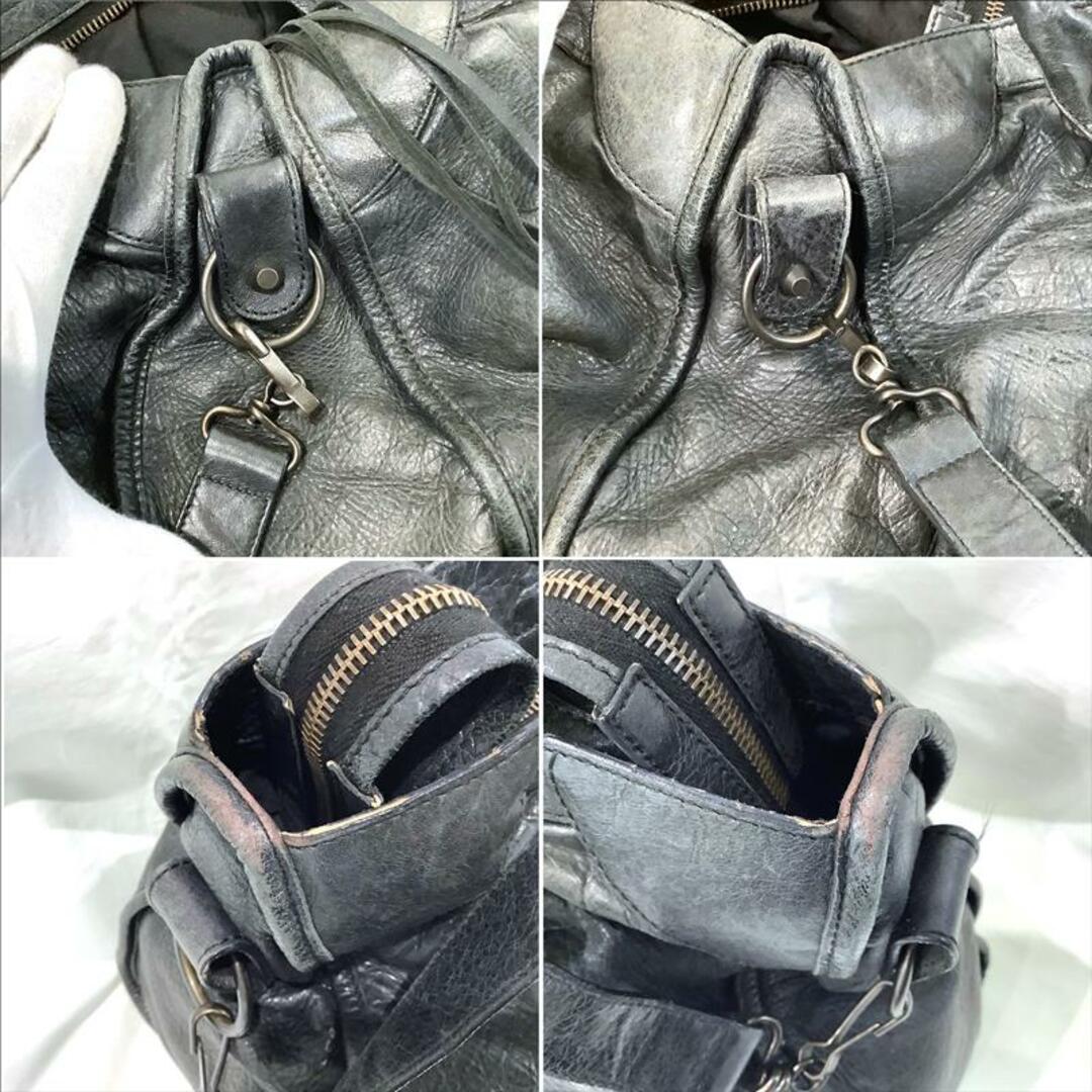 BALENCIAGA BAG(バレンシアガバッグ)のバレンシアガ BALENCIAGA  ザシティ ショルダーバッグ レザー ブラック 115748・1000 2WAYショルダー BAG ハンドバッグ【中古】KB-7903 レディースのバッグ(ショルダーバッグ)の商品写真