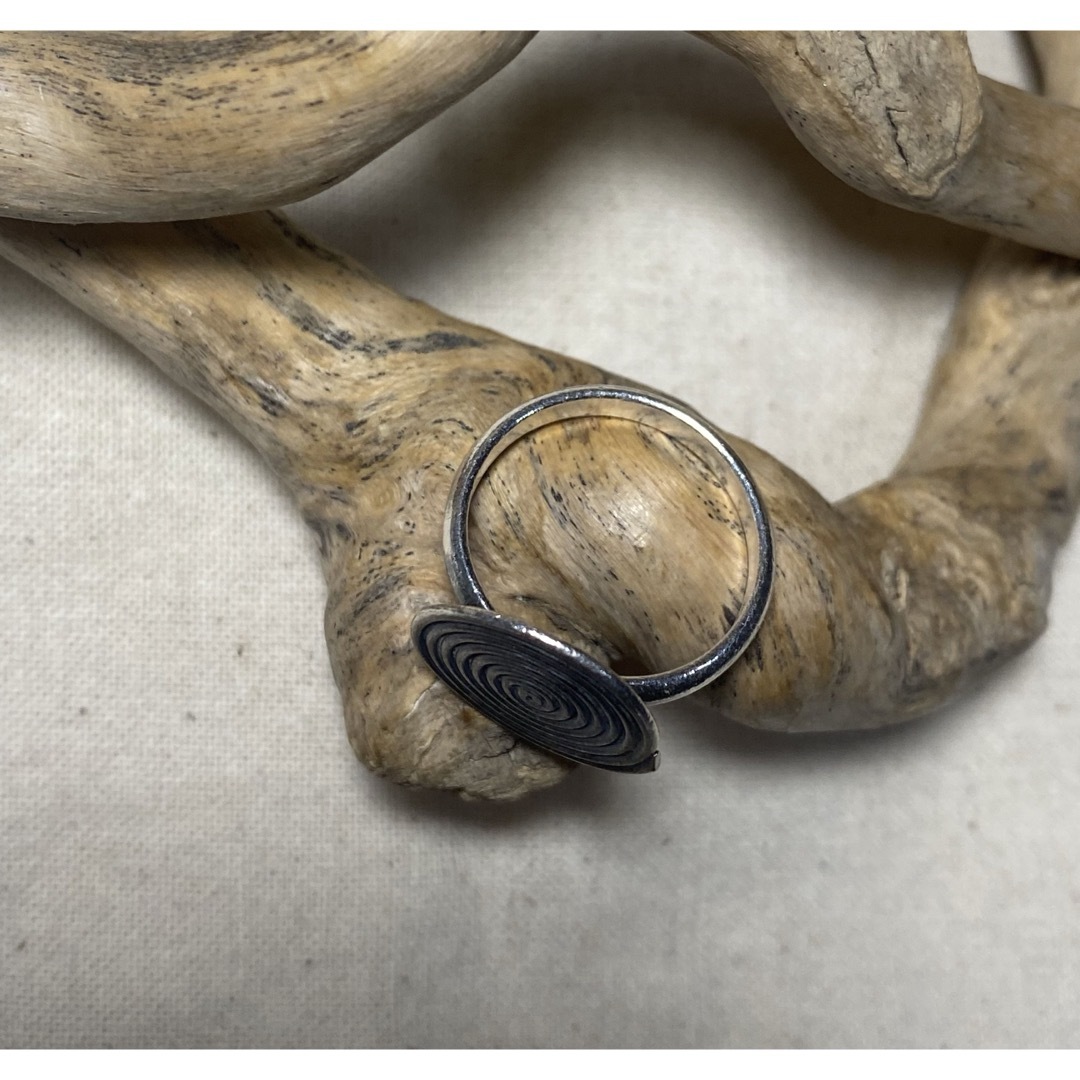 カレン族　ハンドメイド　手作り　高純度純銀925印台　シルバー980Ctら12号 メンズのアクセサリー(リング(指輪))の商品写真