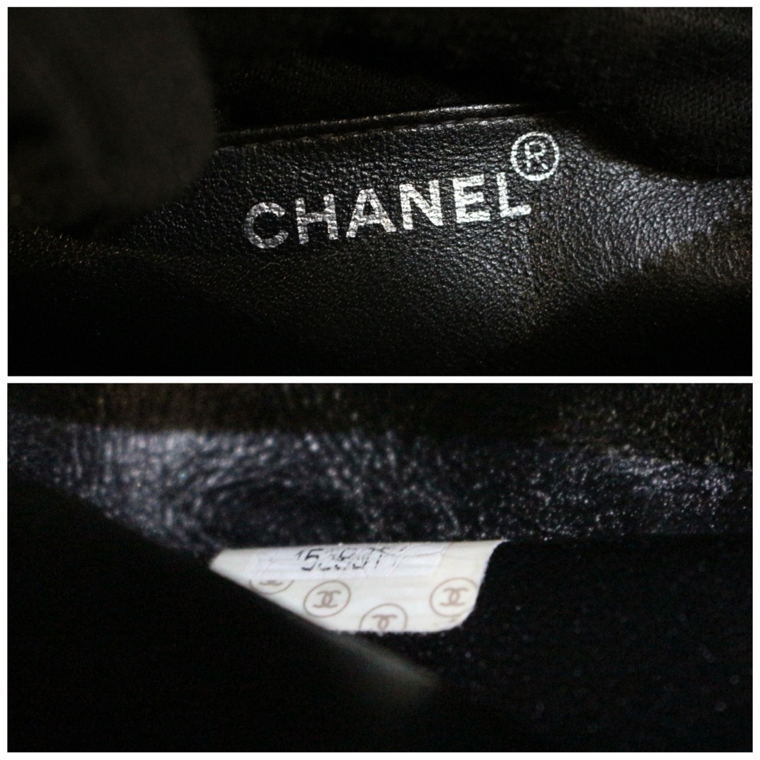 CHANEL(シャネル)のCHANEL☆ターンロックバックパック/リュック/黒×シルバー レディースのバッグ(リュック/バックパック)の商品写真