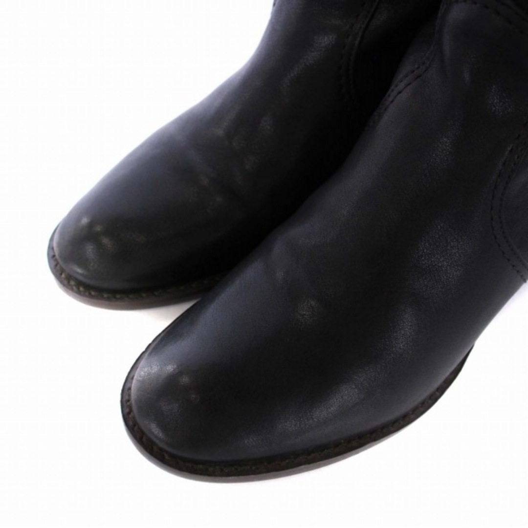 DIANA(ダイアナ)のダイアナ ロングブーツ チャンキーヒール レザー 23cm 黒 茶 レディースの靴/シューズ(ブーツ)の商品写真