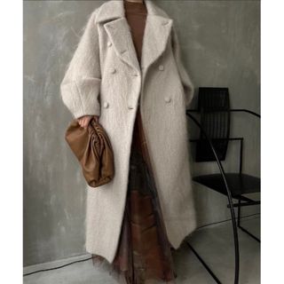 アメリヴィンテージ(Ameri VINTAGE)のAMERI アメリ DEFORMATION COLLAR SHAGGY COAT(ロングコート)