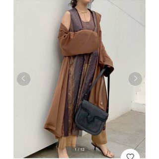 アメリヴィンテージ(Ameri VINTAGE)のNADIA STRIPE COAT(トレンチコート)