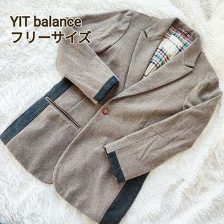 YIT balance ウールコート ブラウン(ピーコート)