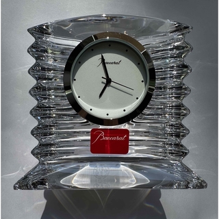 バカラ(Baccarat)のバカラ　ラランド　クリアー　透明　不動品　高級置き時計　ウォッチ　タイムピース(置時計)