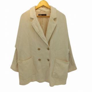 ザラ(ZARA)のZARA(ザラ) RUSTIC COAT ダブルテーラードジャケット レディース(テーラードジャケット)