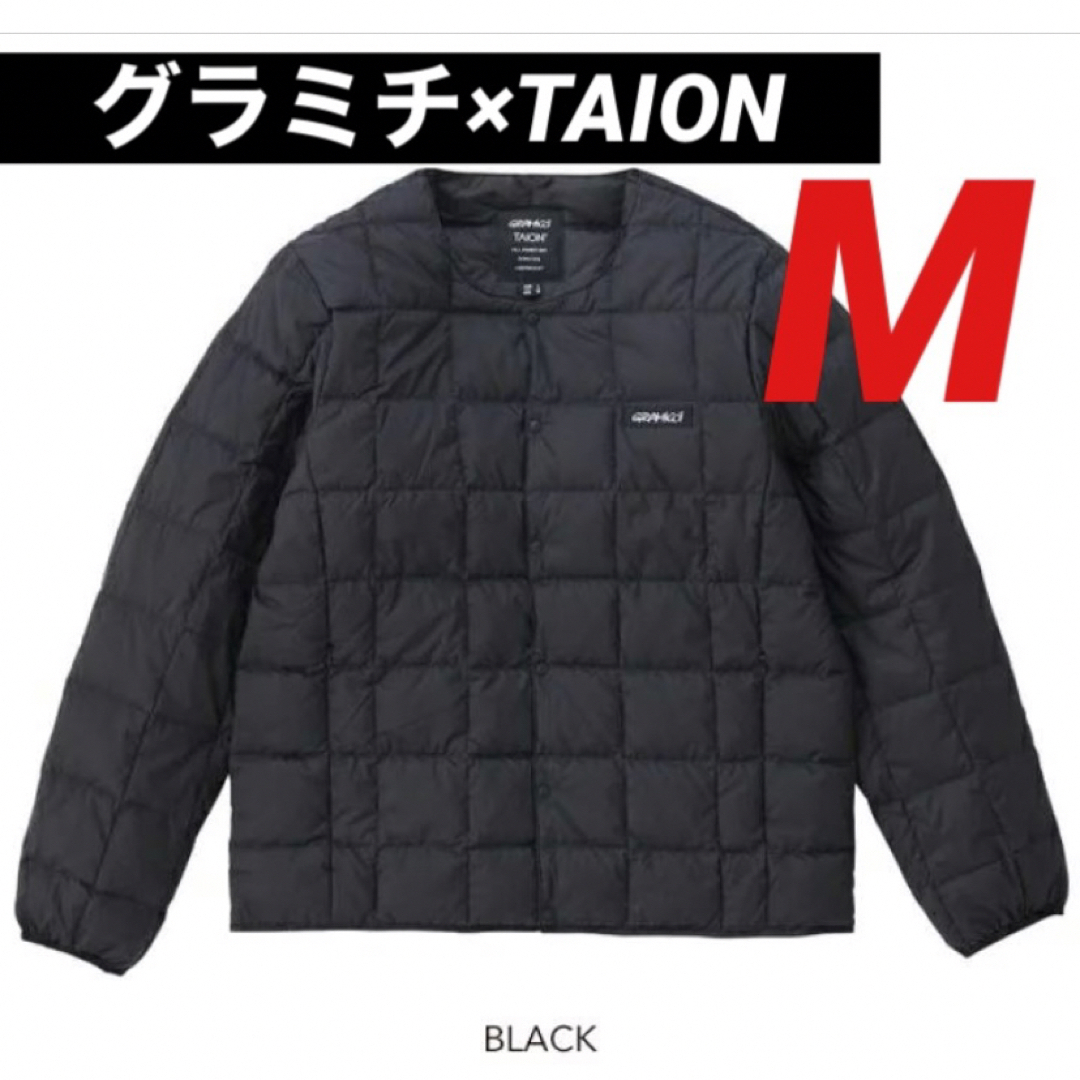 ブラック素材表地新品未使用 グラミチ タイオン インナーダウン ジャケット M 黒 ブラック