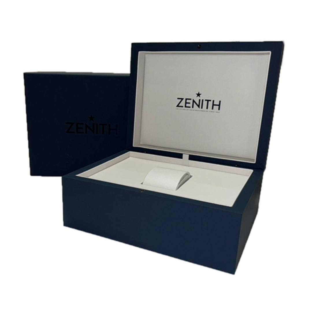 ZENITH(ゼニス)の【118775】ZENITH ゼニス  30.3101.3600/30.M3100 クロノマスター スポーツ シャンパン/ブラックダイヤル YG 自動巻き ギャランティーカード 純正ボックス 腕時計 時計 WATCH メンズ 男性 男 紳士 【未使用品】【中古】 メンズの時計(腕時計(アナログ))の商品写真