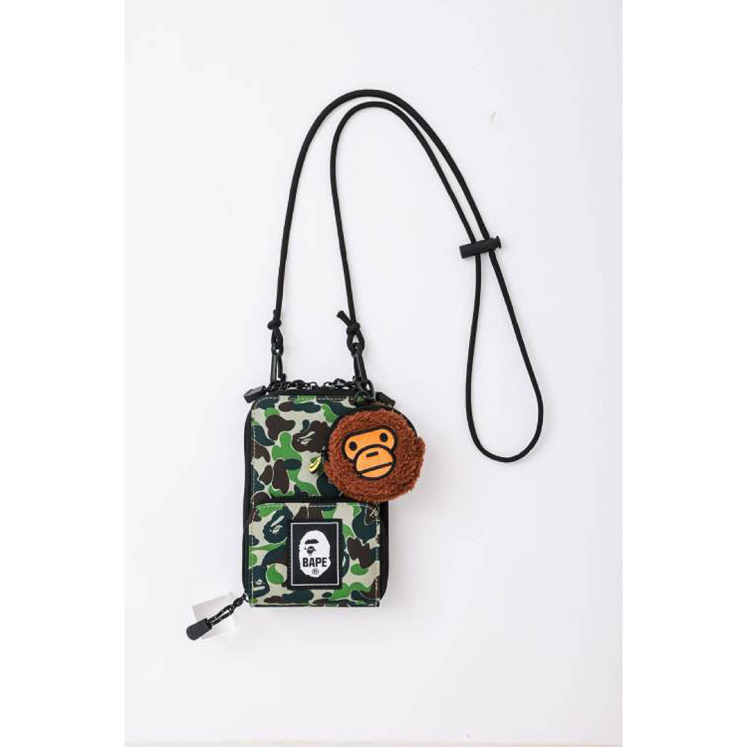 BAPE KIDS(ベイプキッズ)のBAPE KIDS◆A BATHING APEじゃばら式CAMOスマホショルダー メンズのバッグ(ショルダーバッグ)の商品写真