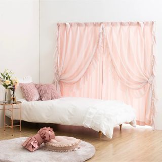 フランフラン(Francfranc)のpinkstich様専用　フリル×ラメリア ダブルカーテン 135×100(カーテン)