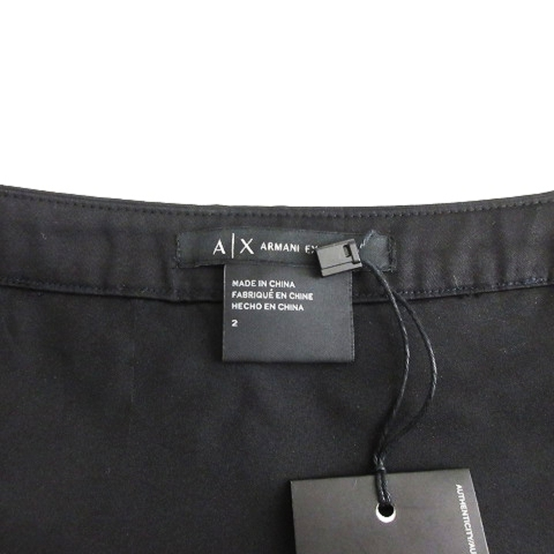 ARMANI EXCHANGE(アルマーニエクスチェンジ)のアルマーニエクスチェンジ タグ付き ミニスカート 黒 2 XXS位 ■GY14 レディースのスカート(ミニスカート)の商品写真