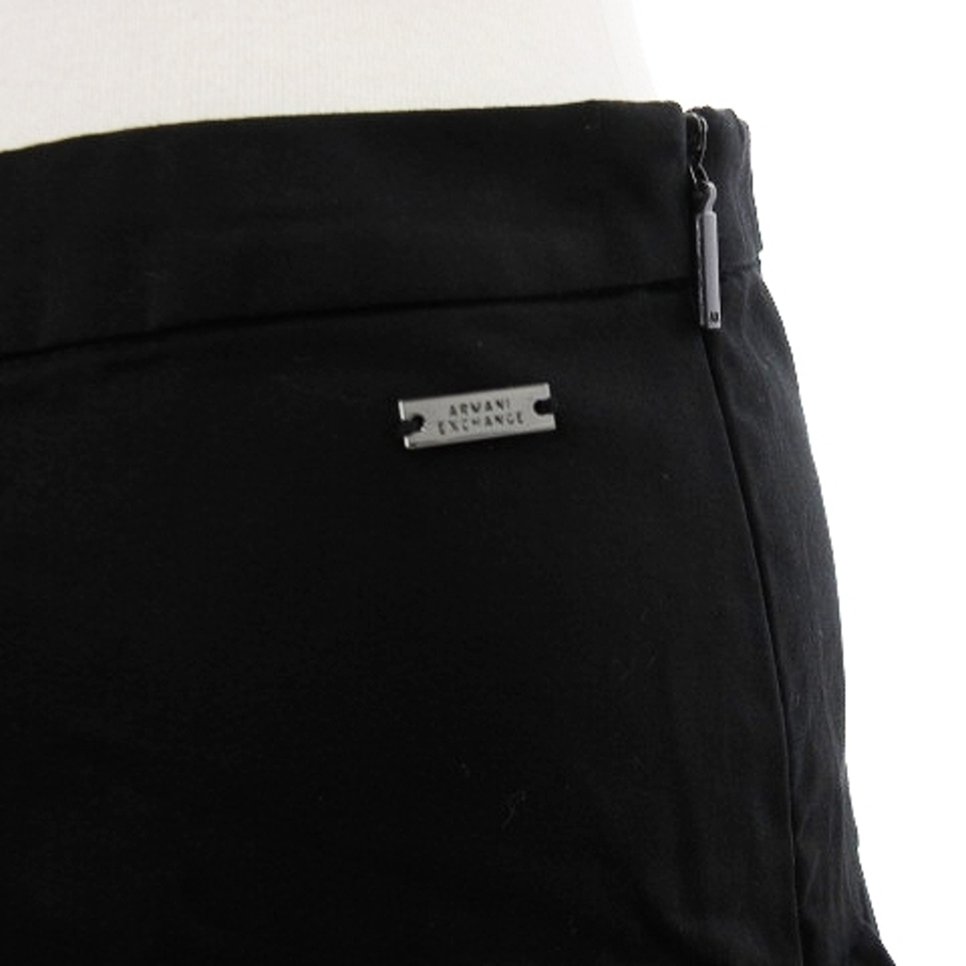 ARMANI EXCHANGE(アルマーニエクスチェンジ)のアルマーニエクスチェンジ タグ付き ミニスカート 黒 2 XXS位 ■GY14 レディースのスカート(ミニスカート)の商品写真