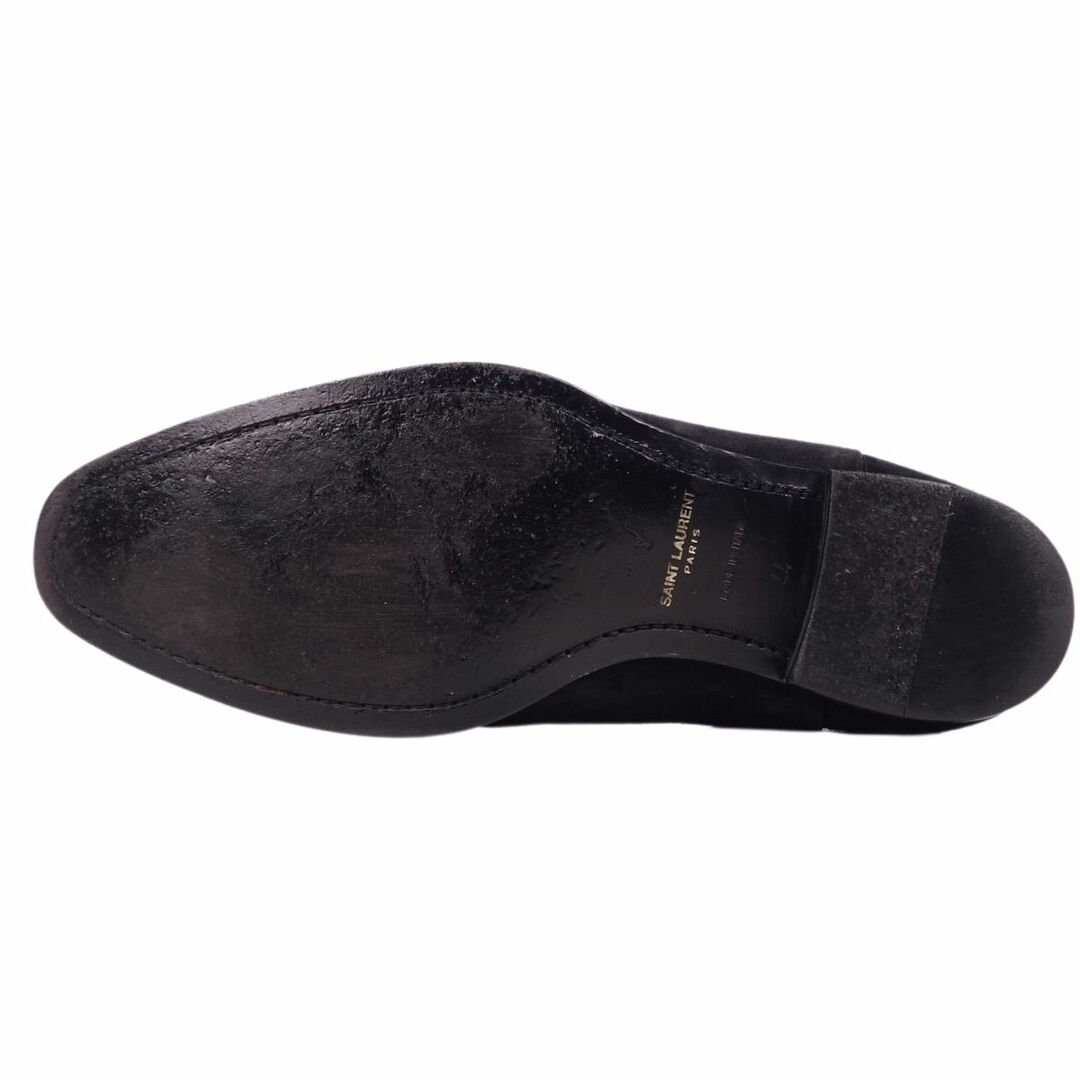 Saint Laurent(サンローラン)のサンローラン パリ SAINT LAURENT PARIS ブーツ サイドゴアブーツ チェルシーブーツ スウェードレザー シューズ メンズ 44(29cm相当) ブラック メンズの靴/シューズ(ブーツ)の商品写真