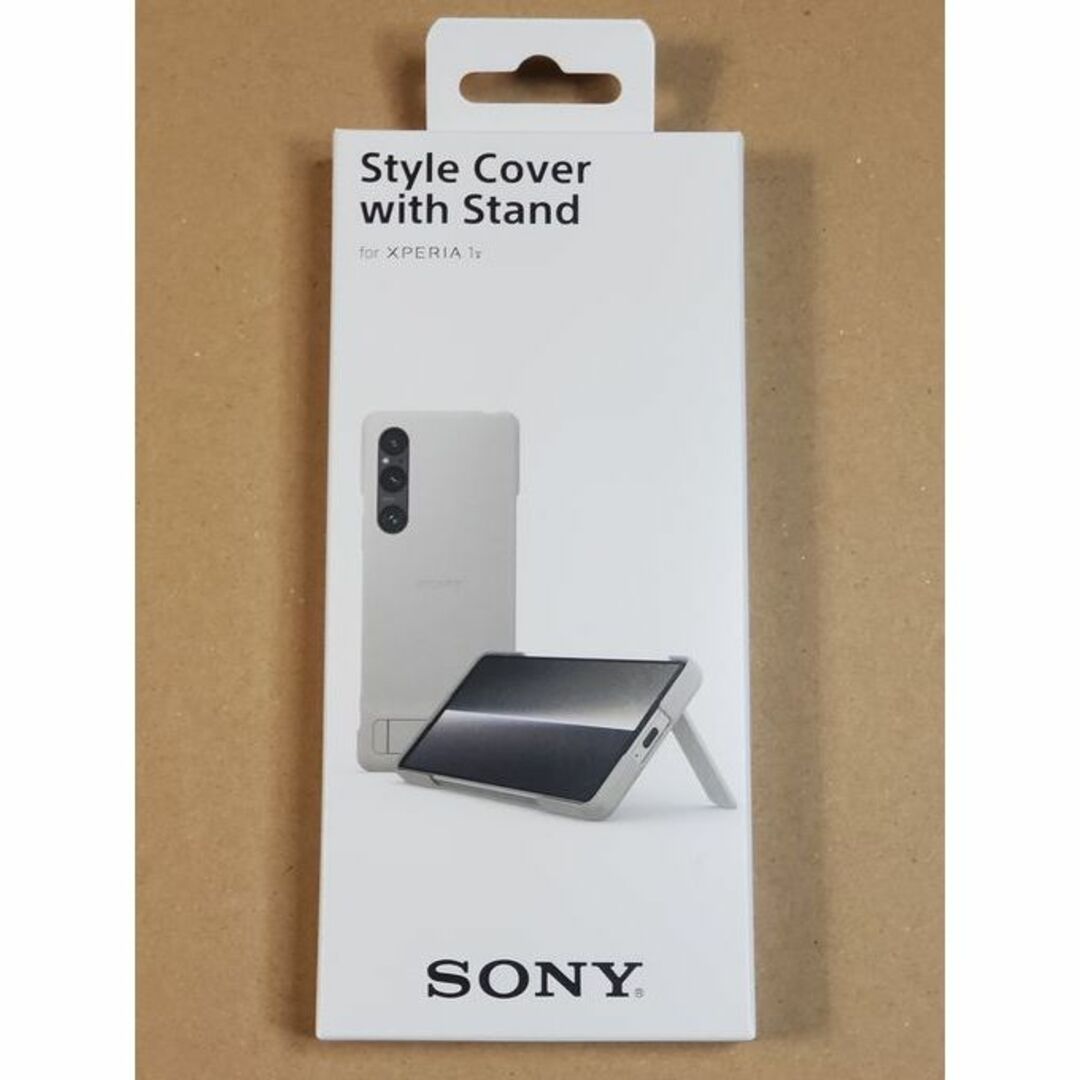 SONY(ソニー)の純正Style Cover with Stand Xperia 1 V グレイ スマホ/家電/カメラのスマホアクセサリー(Androidケース)の商品写真