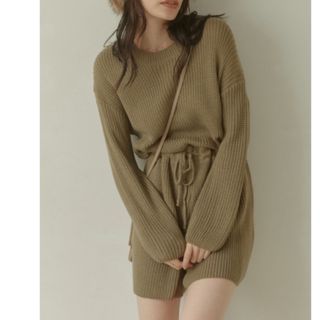 Betty mini knit アシームロンパース　