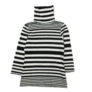 ザラ(ZARA)のザラ ZARA Tシャツ カットソーハイネック ボーダー 長袖 タイト M(Tシャツ(長袖/七分))