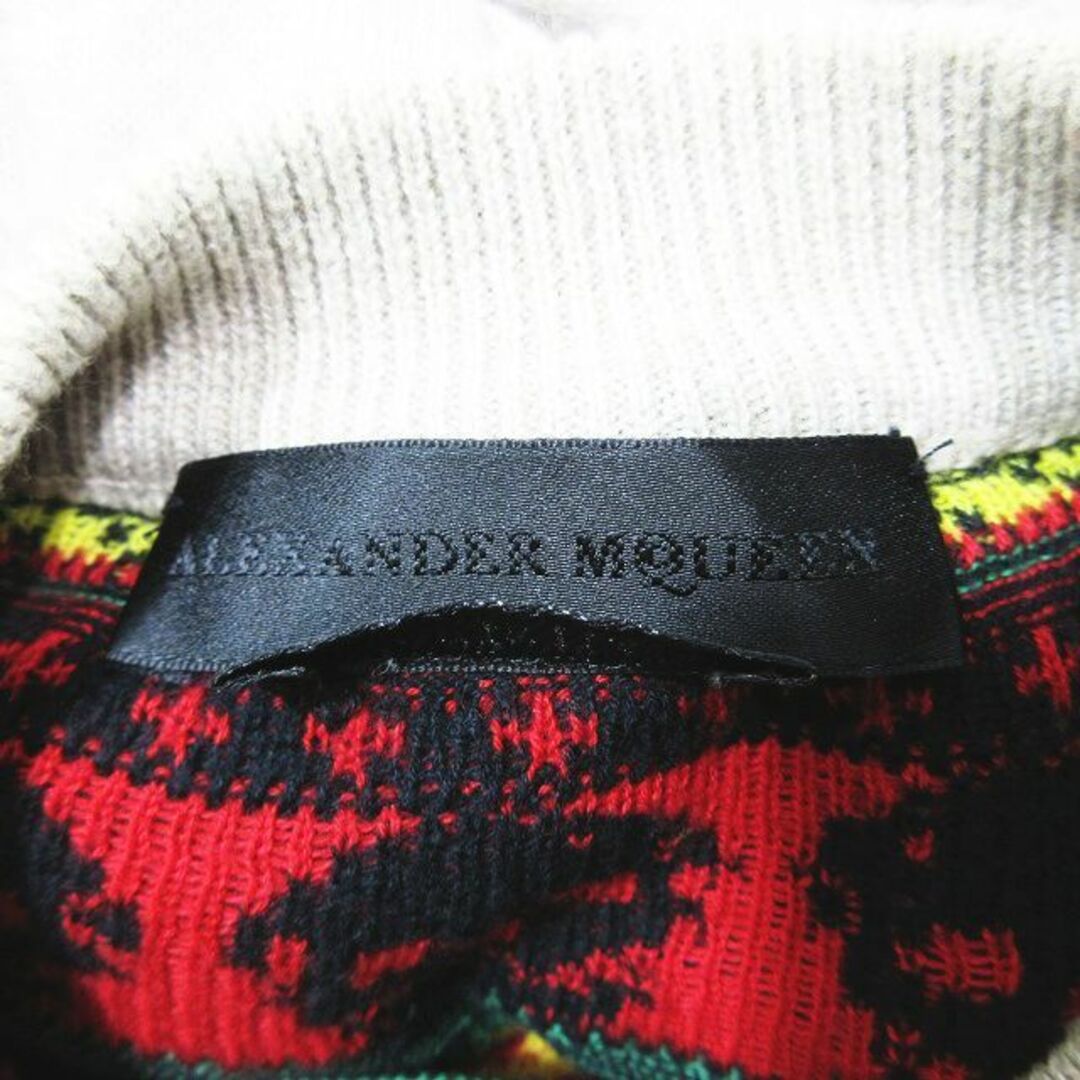 Alexander McQueen(アレキサンダーマックイーン)のALEXANDER MCQUEEN ニット セーター スカル ジグザグ プリント メンズのトップス(ニット/セーター)の商品写真