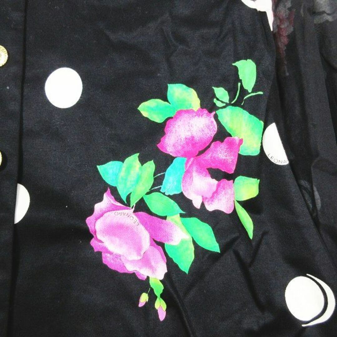 LEONARD(レオナール)のレオナール LEONARD シャツ ジャケット ロング 花柄 袖シースルー M レディースのトップス(シャツ/ブラウス(長袖/七分))の商品写真