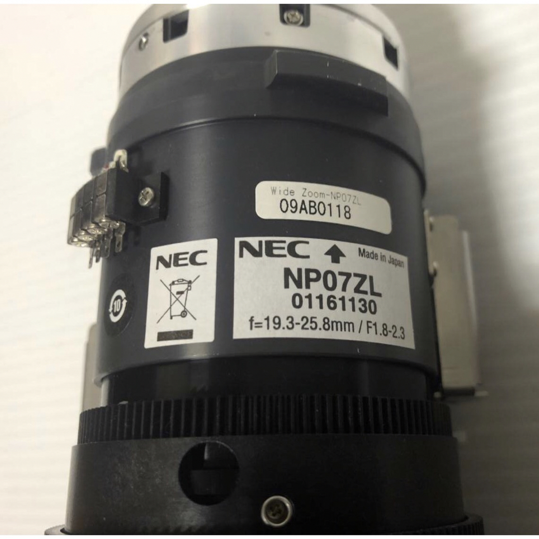 NEC(エヌイーシー)のNEC NP07ZL ズームレンズ NP-PX800XJD 他 日本製 スマホ/家電/カメラのテレビ/映像機器(プロジェクター)の商品写真