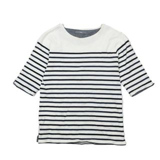 シップス(SHIPS)のシップス SHIPS Tシャツ カットソー ボーダー クルーネック 5分袖 S(その他)