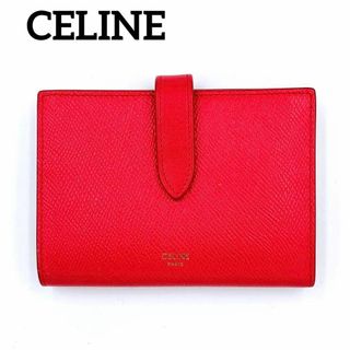 セリーヌ(celine)のセリーヌ ミディアムストラップ 二つ折り 財布 レディース  ピンク ホック式(財布)