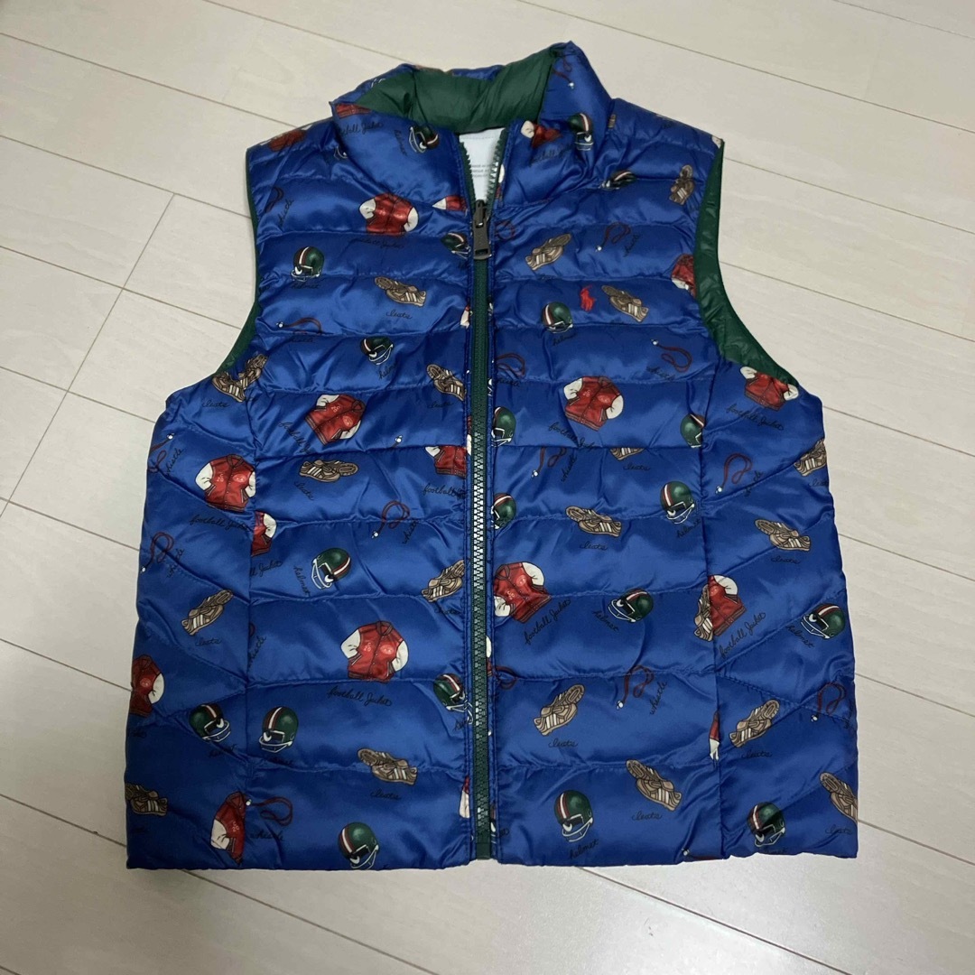 POLO RALPH LAUREN(ポロラルフローレン)の定価3万円！新品☆ラルフローレン　リバーシブルダウンベスト☆ キッズ/ベビー/マタニティのキッズ服男の子用(90cm~)(ジャケット/上着)の商品写真