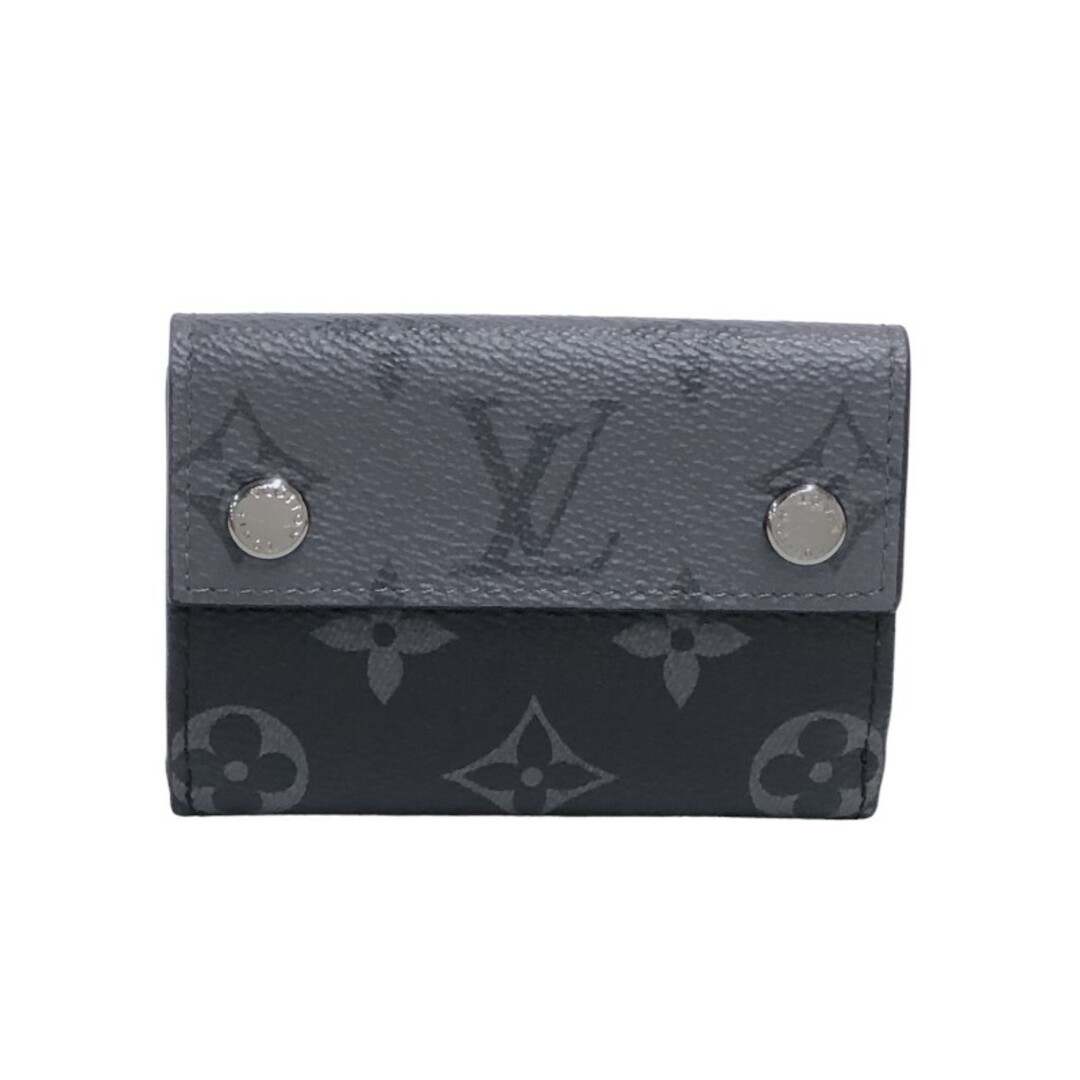 ルイ・ヴィトン LOUIS VUITTON ディスカバリー・コンパクト ウォレット M45417 モノグラム・エクリプス モノグラム・エクリプス キャンバス/モノグラム・エクリプス リバース キャンバス メンズ 三つ折り財布約10cm高さ