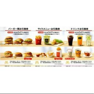 マクドナルド(マクドナルド)のマクドナルド 株主優待券 1シート 送料込み(レストラン/食事券)