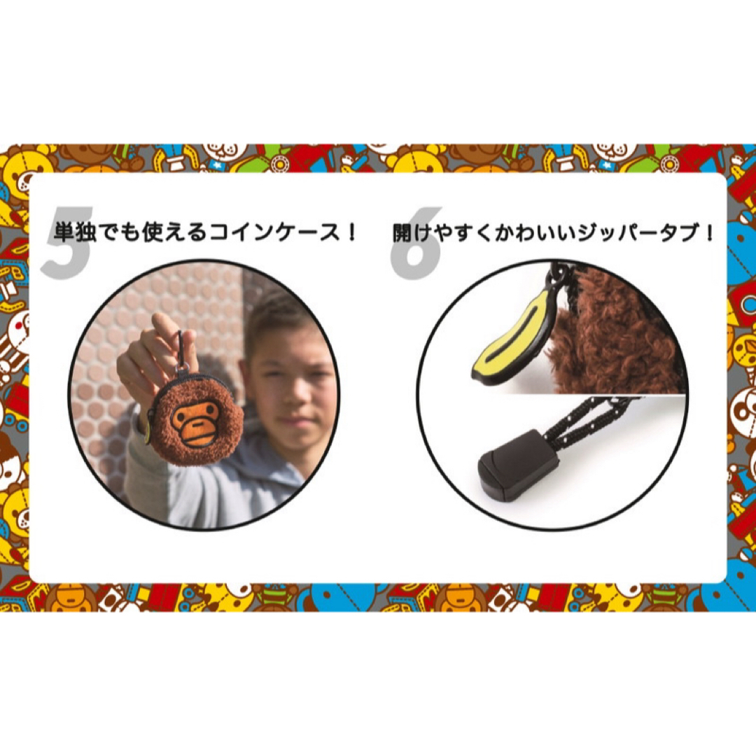 BAPE KIDS(ベイプキッズ)のBAPE KIDS◆A BATHING APEじゃばら式BLACKスマホショルダ メンズのバッグ(ショルダーバッグ)の商品写真