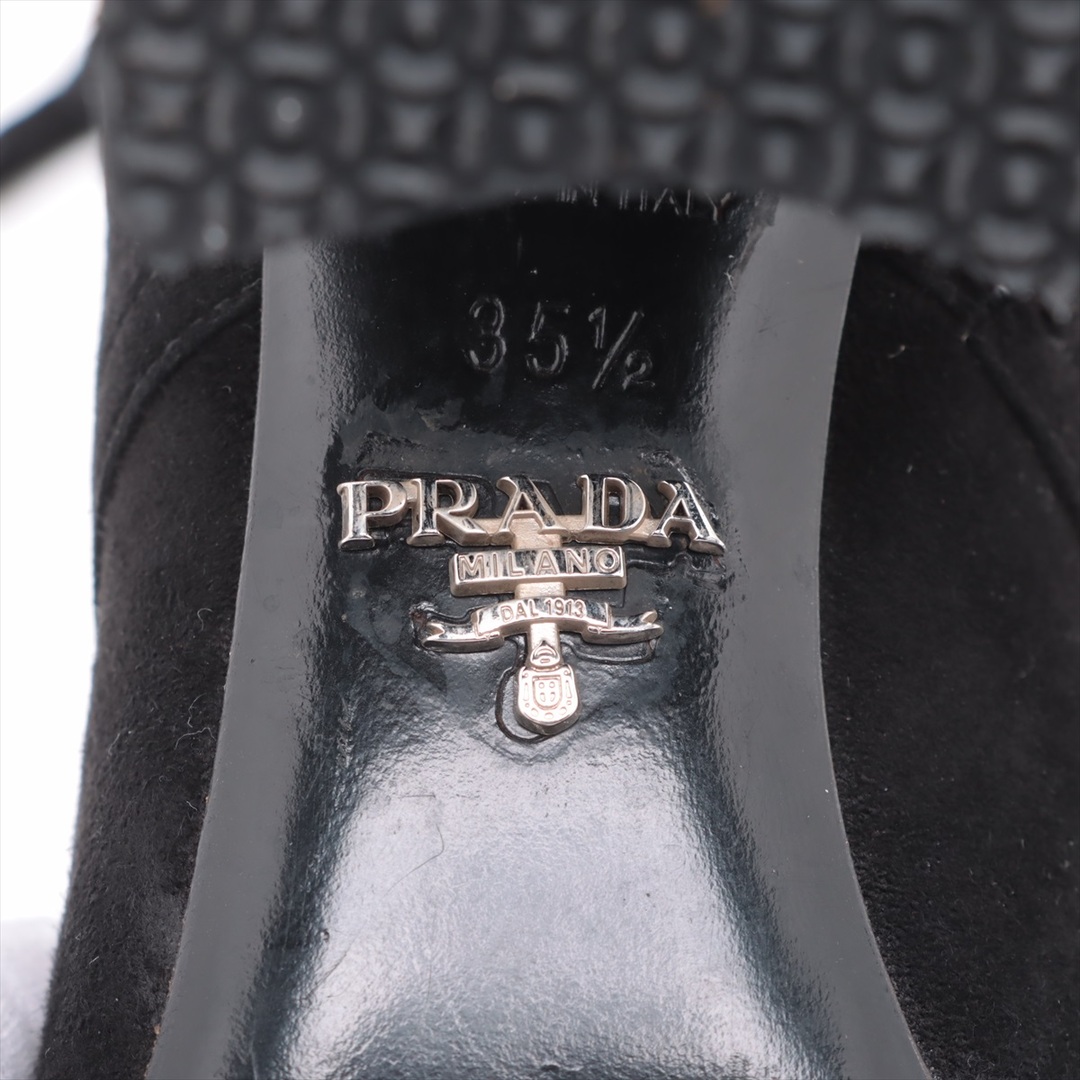 PRADA(プラダ)のプラダ  スエード 35 1/2 ブラック レディース ブーツ レディースの靴/シューズ(ブーツ)の商品写真