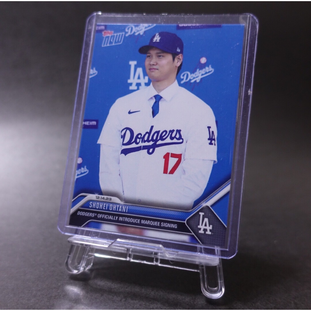 topps now 大谷翔平 PSA10 ドジャース契約記念カード