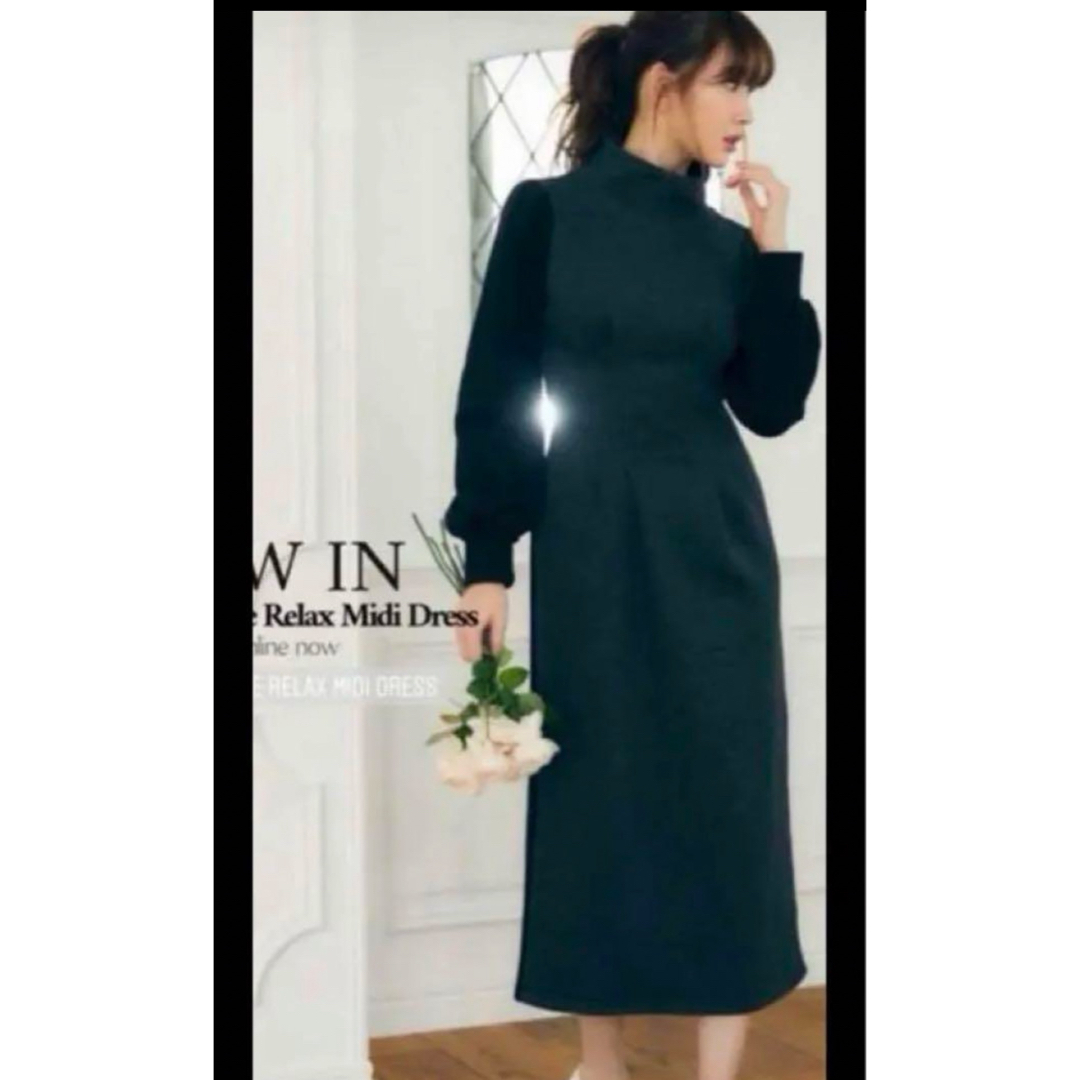 レディースherlipto two-tone relax midi dress