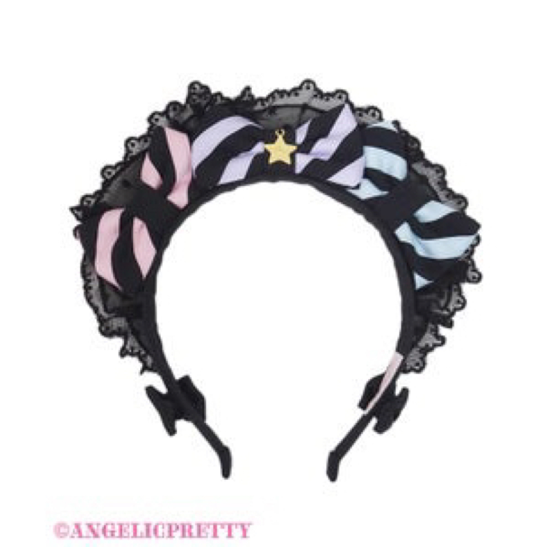 Angelic Pretty(アンジェリックプリティー)のangelic pretty Happy Treat Cafeカチューシャ レディースのヘアアクセサリー(カチューシャ)の商品写真