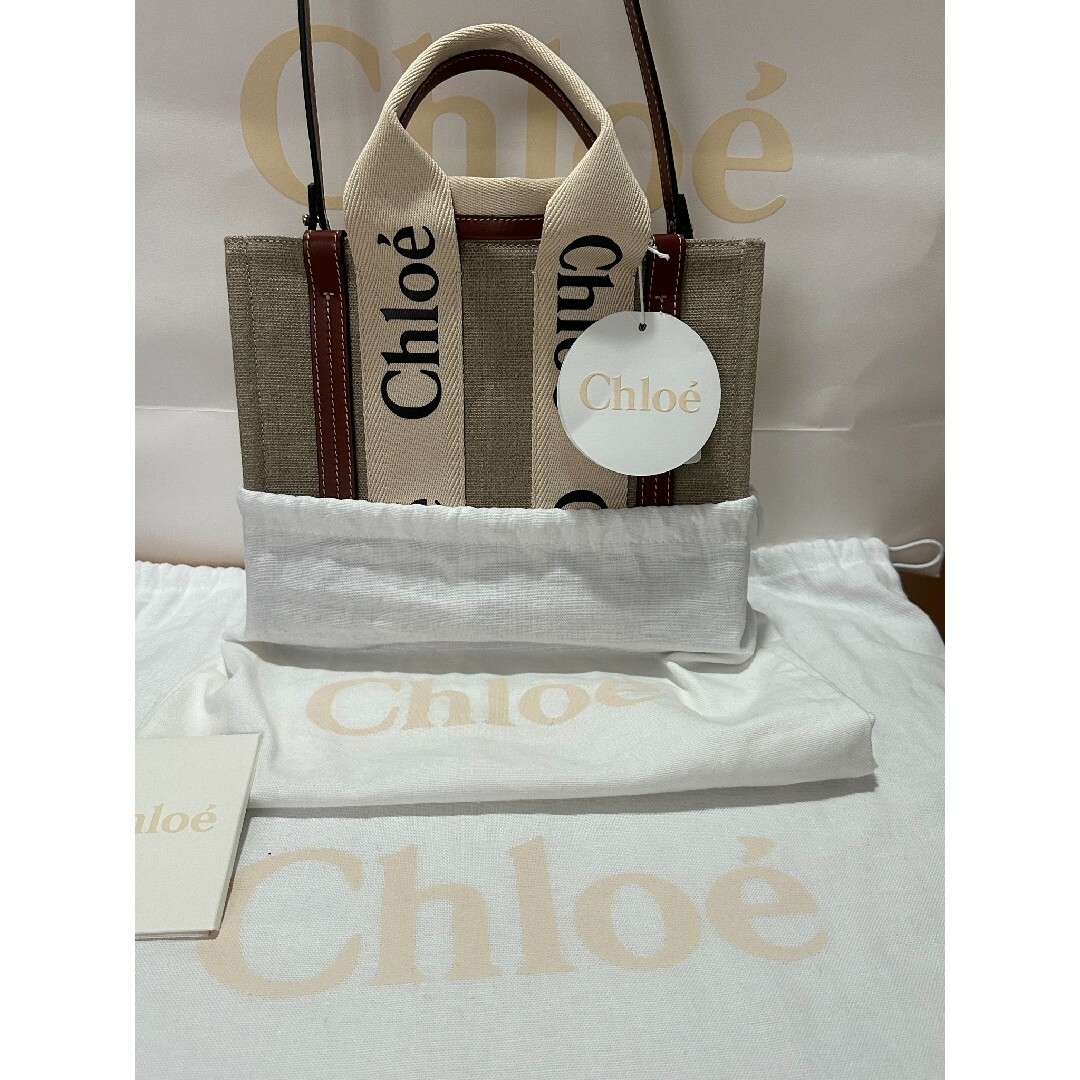 Chloe(クロエ)のChloe Woodyスモールトートバッグ (新品未使用) レディースのバッグ(トートバッグ)の商品写真